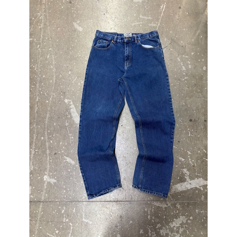 Vintage Stylo DNM Jeans Mens 34x32 Regular Fit Blue Denim Double Stitch Y2K